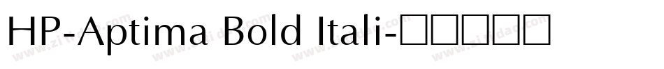 HP-Aptima Bold Itali字体转换